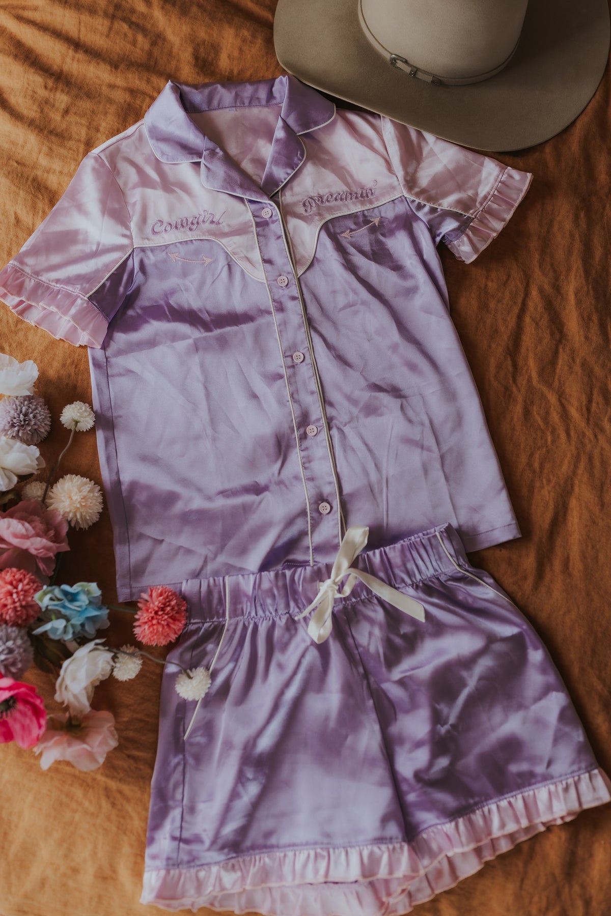 Cowgirl Dreamin’ Womens Pyjamas- Lilac & Pink