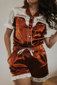 Cowgirl Dreamin’ Womens Pyjamas- Rust